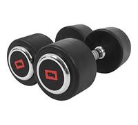 Gorilla Sports® Manubri Palestra - Fissi, Peso a Scelta 2,5-50kg, Singolo o Coppia, con/Senza Porta, Ghisa, Rivestimento in Gomma, Impugnatura Antiscivolo, Cromata - Pesi Palestra, Dumbbells