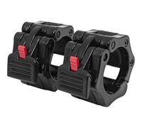 GORILLA SPORTS® Morsetti per Bilanciere - 2 Pezzi, Sgancio Rapido, per Bilanciere Olimpico, 50mm - Morsetto Collare, Fermagli, Collari, Chiusure Manubri, Blocca Dischi, Sollevamento Pesi