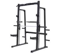 GORILLA SPORTS® Palestra Multifunzione con Smith Machine - Bilanciere Guidato per Dischi da 50 mm, Max 300 kg - Attrezzo Home Gym, Stazione Multipower Palestra, Rack Struttura per Trazioni