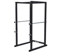 Gorilla Sports® Power Rack - 103x120x212cm, Altezza Regolabile, Acciaio, Carico: 250kg - Multifunzione Palestra, Smith Machine, Macchinari Palestra, Rack Pull Up, Trazioni, Stazione, Attrezzi (Nero)