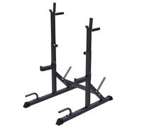 GORILLA SPORTS® Rack Palestra - Regolabile, Dischi Pesi da 30/31 mm, Multifunzione, Max 200kg - Supporto Bilanciere, Half Rack, Porta Bilanciere da Terra, Squat Rack Palestra Casa, Stand Squat