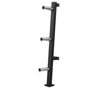 Gorilla Sports® Rastrelliera Pesi - da Parete, 3x30mm e 3x50mm Aste per Dischi, Carico Massimo 300 kg - Supporto, Rack di Stoccaggio, Porta, Piastre, Allenamento, Palestra Casa