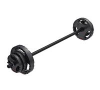 Gorilla Sports® Set Bilanciere 20 kg, Barra 130 cm, Ø30/31 mm, 6 Dischi