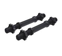GORILLA SPORTS® Set da 2 Barre Manubri 35/42 cm, Ø 30 mm, Acciaio Cromato
