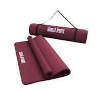 GORILLA SPORTS® Tappetino Fitness - 190x60 / 190x100 cm, Antiscivolo, Impermeabile, Gomma Nitrilica, Spessore 1,5 cm, 13 Colori a Scelta - Tappeto, Materassino Yoga, Pilates, Palestra, Allenamento