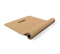 GORILLA SPORTS® Tappetino Yoga - Sughero Naturale, 183x61x0,5 cm, Antiscivolo, Imbottito, Doppio Strato - Tappeto Palestra, Materassino, Allenamento, Pilates, Ginnastica, Fitness
