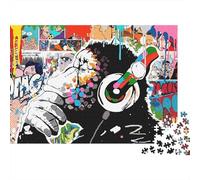Gorilla Stile Graffiti Puzzle 1000 Pezzi Carta Puzzle per Adulti Gioco di Puzzle 1000 Pezzi Decorazione Relax Regalo 52x38cm/1000pcs