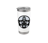 Gorilla Strong - Gorilla Maschio - Capo Anello Scimmia Bicchiere termico in acciaio inox doppia parete