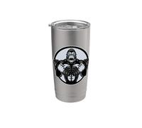 Gorilla Strong - Gorilla Maschio - Capo Anello Scimmia Bicchiere termico in acciaio inox doppia parete