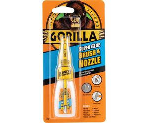 GORILLA SUPER GLUE COLLA FORMATO 12 GRAMMI COLLA USO DOMESTICO CON PENNELLO