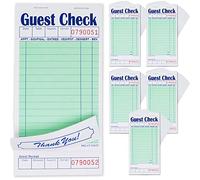 Gorilla Supply - Blocco appunti per cameriere e cameriere, 10 libri, 2500 pezzi, colore: verde, 2500 (5 pkg x 50 assegni x 10 libri)