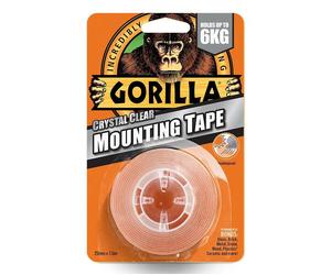 GORILLA TAPE NASTRO TRASPARENTE PER RIPARAZIONI LUNGHEZZA 1,5m SPESSORE 25mm