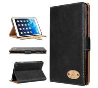 Gorilla Tech - Custodia protettiva per tutti i modelli di iPad, in vera pelle, con supporto, colore nero, iPad Pro 2022 di quarta generazione
