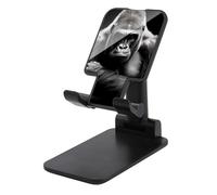 Gorilla Thinking - Supporto pieghevole per telefono cellulare, regolabile, con stampa, accessorio da viaggio, 16,5 x 8,9 x 6,3 cm