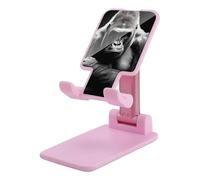 Gorilla Thinking - Supporto pieghevole per telefono cellulare, regolabile, con stampa, accessorio da viaggio, 16,5 x 8,9 x 6,3 cm