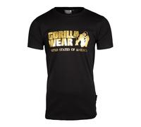 GORILLA WEAR Classic T-Shirt - Black/Gold - L