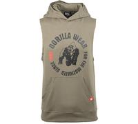 Gorilla Wear Felpa sportiva 'Marshall' mocca / nero Uomo Gorilla Wear 4XL