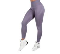 Gorilla Wear Leggings Yava Senza Cuciture, Grigio, M/L Donna
