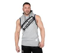 Gorilla Wear Loretto-Canotta con Cappuccio Canottiera da Donna, Grigio, M Uomo