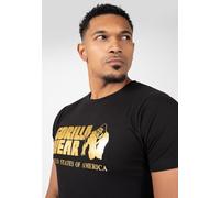 GORILLA WEAR Classic T-Shirt - Black/Gold - L
