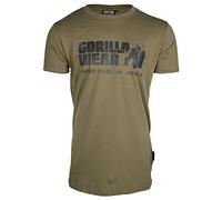 Gorilla Wear Maglietta Classica, Verde, L Uomo