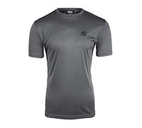 Gorilla Wear - Maglietta Fargo - Nero - Bodybuilding Sport Quotidiano Tempo Libero con Logo Stampato Leggero e Confortevole per Un Movimento ottimale in Poliestere