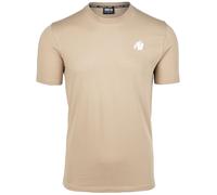 Gorilla Wear Maglietta 'Oregon' beige / grigio / rosso / nero / bianco Uomo Gorilla Wear XL