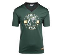 Gorilla Wear Maglietta 'Orlando' oro / verde scuro / nero / bianco Uomo Gorilla Wear M