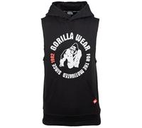 Gorilla Wear Marshall - Felpa con Cappuccio Senza Maniche, Verde Militare, Taglia 2XL