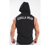 Gorilla Wear Marshall - Felpa con Cappuccio Senza Maniche, Verde Militare, Taglia 2XL