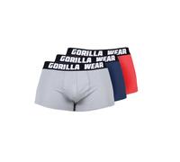 Gorilla Wear Pantaloncini intimi sportivi blu / grigio chiaro / rosso Uomo Gorilla Wear 4XL blu / grigio chiaro / rosso
