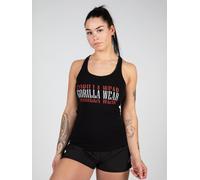 Gorilla Wear Top 'Verona' rosso / nero / bianco Donna Gorilla Wear M