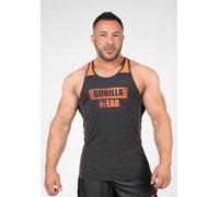 GORILLA WEAR Wallace Tank Top - Gray/Orange - M