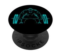 Gorilla Weight Lift Silverback Gorilla PopSockets PopGrip Adesivo