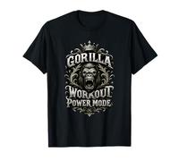 Gorilla Workout Power Mode | Citazione di Beast Fitness Maglietta