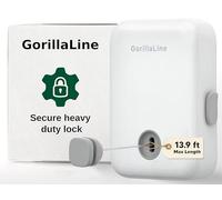 GorillaLine - Filo stendibiancheria retrattile per interni ed esterni, resistente, stendibiancheria da parete | Appendibiancheria retrattile | Blocco per evitare cedimenti