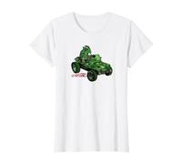 Gorillaz Geep Logo Reverse Maglietta, Donna, Bianco, L