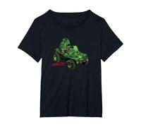 Gorillaz Geep Logo Reverse Maglietta, Donna Plus-Size, Nero, 1X