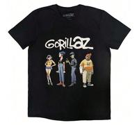 Gorillaz | Official Band T-Shirt | Spray Logo Group - 24-Hour Fast Shipping! The Gorillaz Official Band T-Shirt Spray Logo Group is a standout piece featuring the iconic Gorillaz logo with a vibrant s