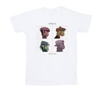 Gorillaz T-Shirt Group Circle Rise Band Logo Nue Ufficiale Uomo Blu Zaffiro
