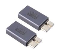 Gorise 2 pezzi USB A femmina a USB 3.0 Micro B maschio adattatore per disco rigido esterno, convertitore di ricarica dati USB 3.1 a Micro B, per disco rigido SSD esterno,