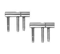 Gorise Cerniere Per Porte Interne Da 2 Pezzi, Cerniera Girevole Silenziosa a 360° Per Porte in Legno, Acciaio Legato Per Impieghi Gravosi, Conforme Agli Standard DIN, Facile Installazione a Vite