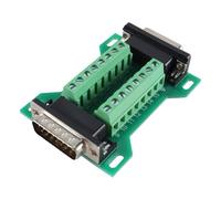 Gorise Connettore DB15 femmina e maschio in una scheda breakout, RS232 D-SUB seriale a porta seriale a 15 pin