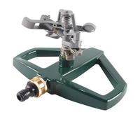 Gorise Irrigatore a Impulsi in Lega Di Zinco Per Impieghi Gravosi, Spruzzo Regolabile 20-360°, Base in Metallo, Irrigatore a Impatto, Adatto Per Irrigazione Di Prati, Ed Erba