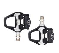 Gorise Pedali per bici da strada, pedali per bicicletta leggeri senza clip con set di tacchette compatibili con il sistema SPD-SL