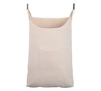 GORISEN Cesto portabiancheria da appendere alla porta, con ganci, beige, 65 litri