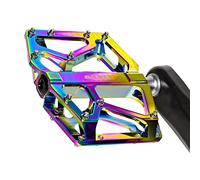 GORIX Bicicletta Piatto Pedali Largo CNC 3 cuscinetti Leggero con Antiscivolo Spillo Arpione Chiazza di petrolio trada Montagna MTB Bicicletta(GX-FX181)