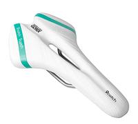GORIX Bicicletta Sella Posto a sedere Comodo Cuscino con Sbarra Montagna Strada Bicicletta per Uomini E Donne (A6-1)(Bianco×Celeste)