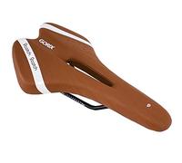 GORIX Bicicletta Sella Posto a sedere Comodo Cuscino con Sbarra Montagna Strada Bicicletta per Uomini E Donne (A6-1)(Marrone chiaro×Bianco)