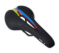 GORIX Bicicletta Sella Posto a sedere Comodo Cuscino con Sbarra Montagna Strada Bicicletta per Uomini E Donne (GX-C19)(Nero×Arcobaleno)